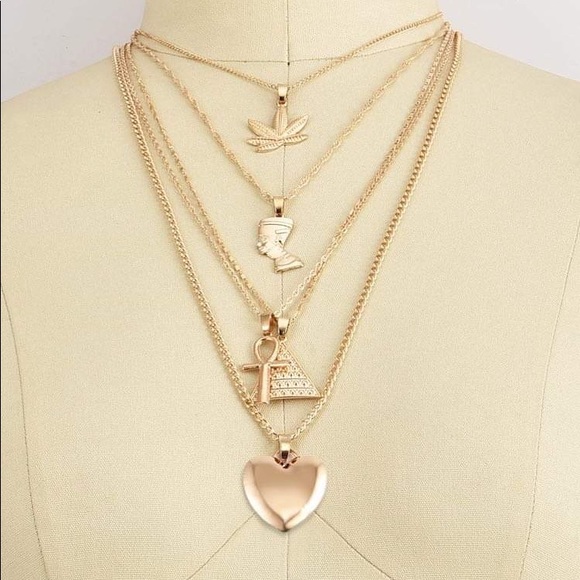 Gold plated layered necklace! - Picture 1 of 2